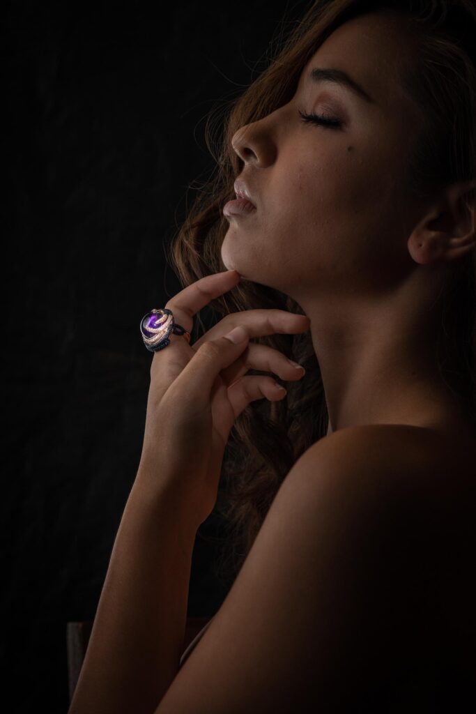 Jewelry on model
