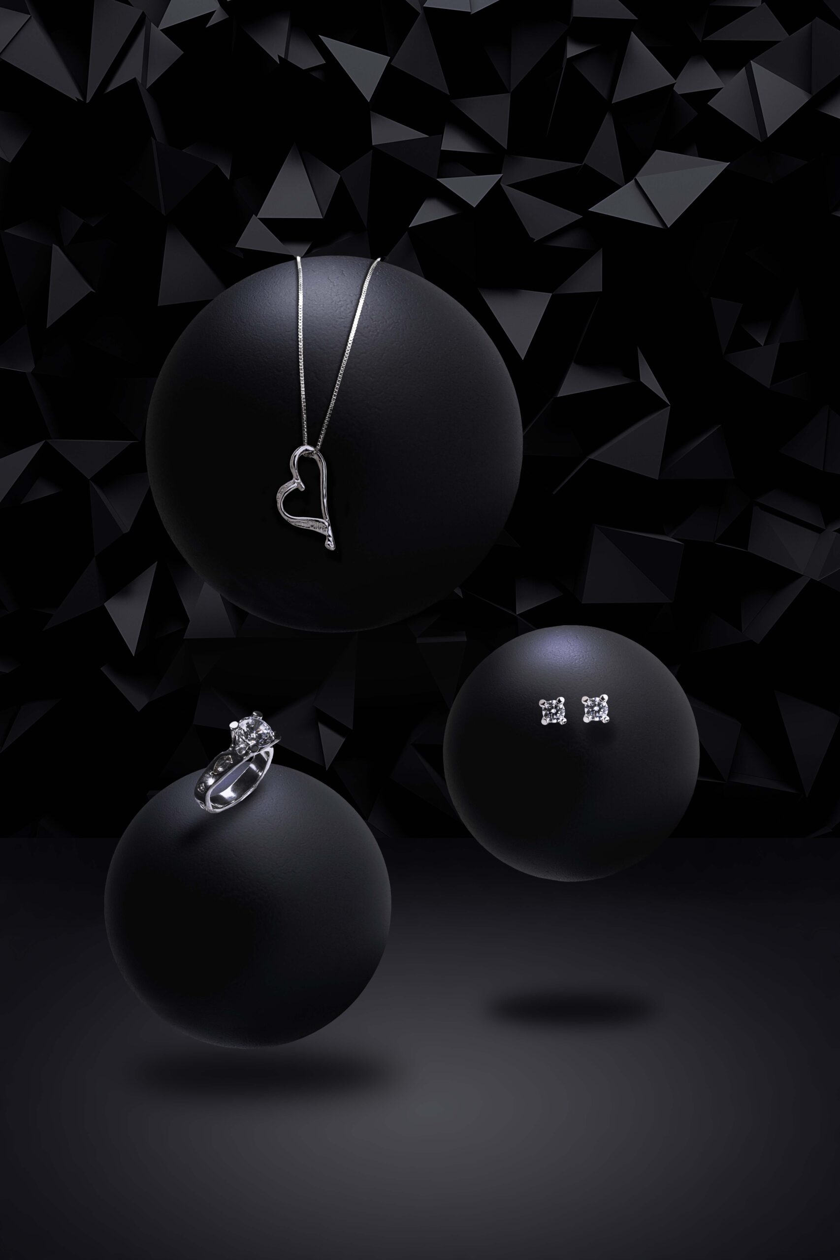 Diamond Heart Necklace — Studio